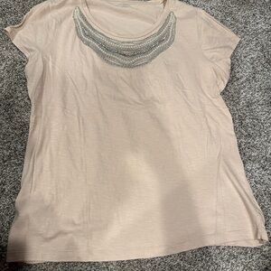light pink ann taylor t shirt